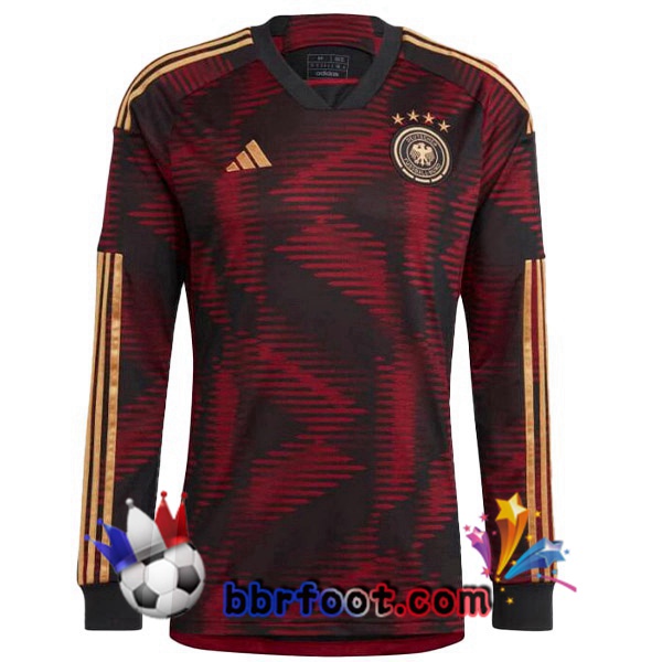 Maillots Equipe de Allemagne Exterieur Manche longue Noir 2022/2023