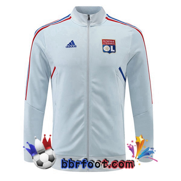 Veste Foot Lyon OL Bleu Gris 2022/2023