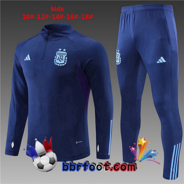 Survetement Foot Argentine Enfant Bleu Royal 2022/2023