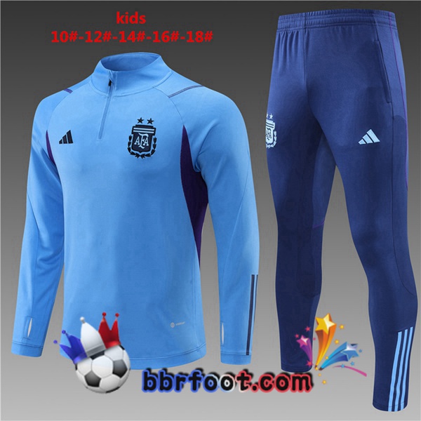 Survetement Foot Argentine Enfant Bleu 2022/2023 Survetement Foot Argentine Enfant Bleu 2022/2023
