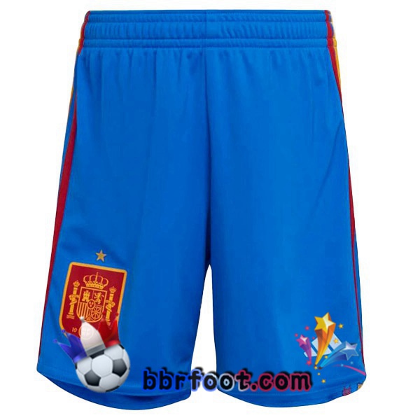 Short Foot Espagne Exterieur Bleu Blanc 2022/2023