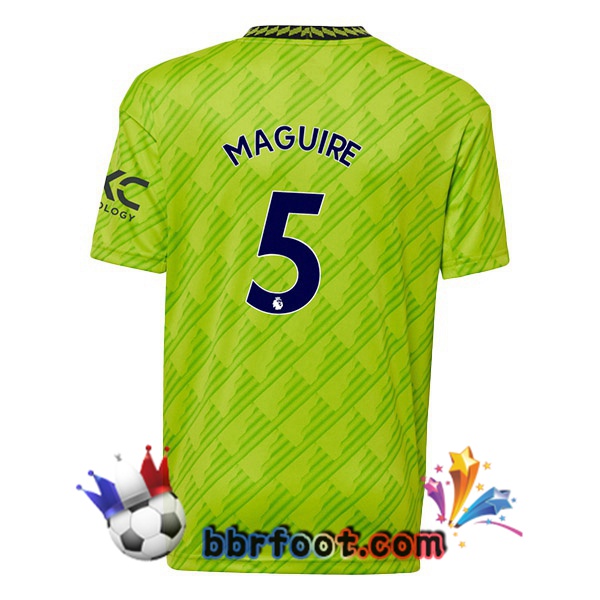 Maillot Foot Manchester United (MAGUIRE 5) Third Vert 2022/2023