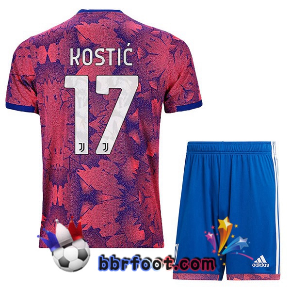 Maillot Foot Juventus (KOSTIĆ 17) Enfant Exterieur Rose 2022/2023 Maillot Foot Juventus (KOSTIĆ 17) Enfant Exterieur Rose 2022/2023