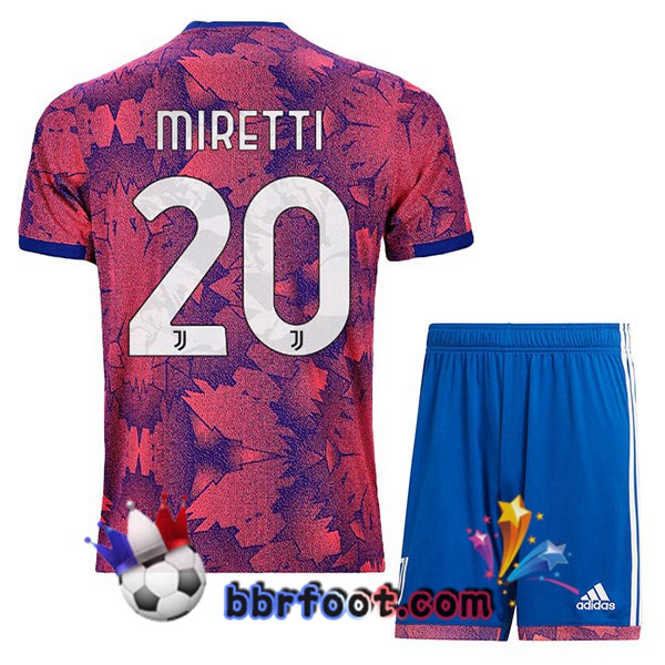 Maillot Foot Juventus (MIRETTI 20) Enfant Exterieur Rose 2022/2023 Maillot Foot Juventus (MIRETTI 20) Enfant Exterieur Rose 2022/2023