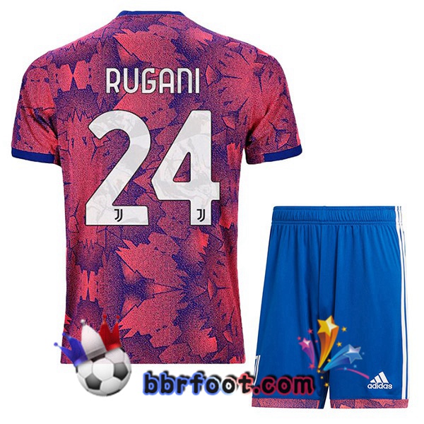Maillot Foot Juventus (RUGANI 24) Enfant Exterieur Rose 2022/2023