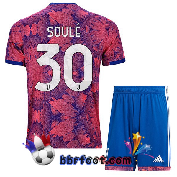 Maillot Foot Juventus (SOULÉ 30) Enfant Exterieur Rose 2022/2023 Maillot Foot Juventus (SOULÉ 30) Enfant Exterieur Rose 2022/2023