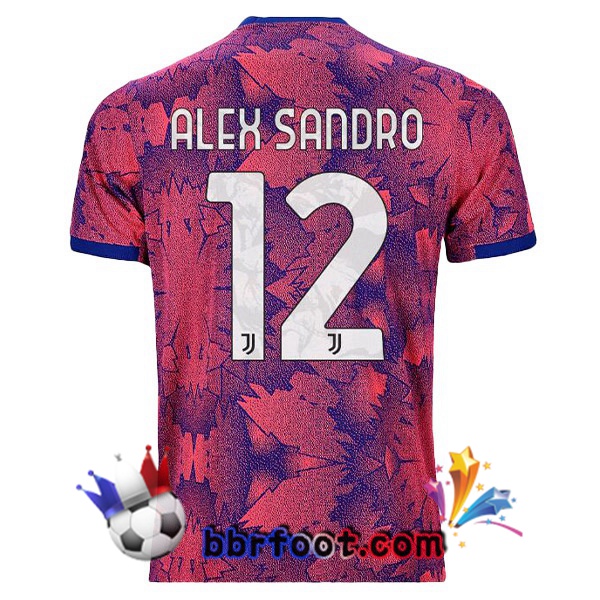Maillot Foot Juventus (ALEX SANDRO 12) Exterieur Rose 2022/2023