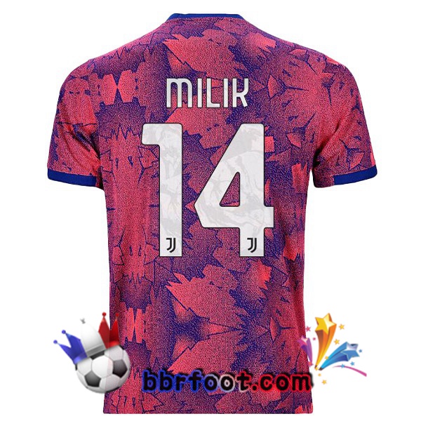 Maillot Foot Juventus (MILIK 14) Exterieur Rose 2022/2023