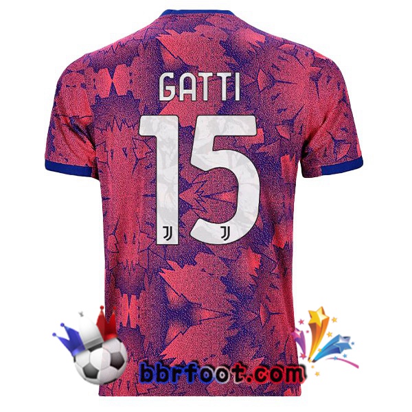 Maillot Foot Juventus (GATTI 15) Exterieur Rose 2022/2023