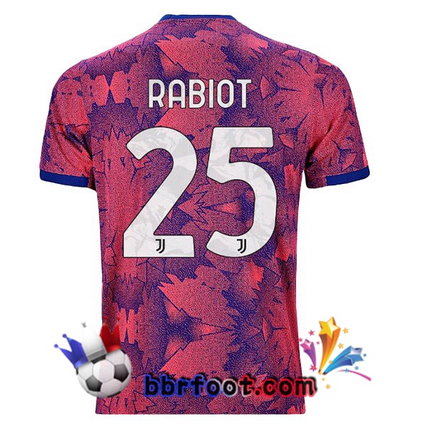 Maillot Foot Juventus (RABIOT 25) Exterieur Rose 2022/2023