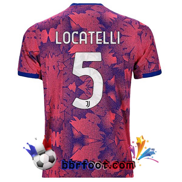 Maillot Foot Juventus (LOCATELLI 5) Exterieur Rose 2022/2023