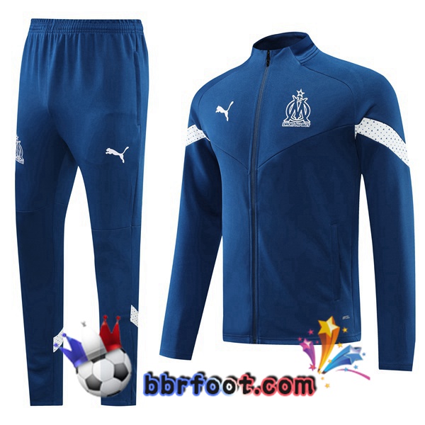Veste Survetement Foot Marseille OM Bleu Royal 2022/2023