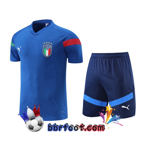 Training T-Shirts Italie + Shorts Bleu 2022/2023