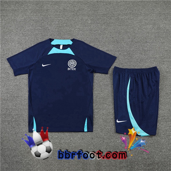Training T-Shirts Inter Milan + Shorts Bleu Royal 2022/2023