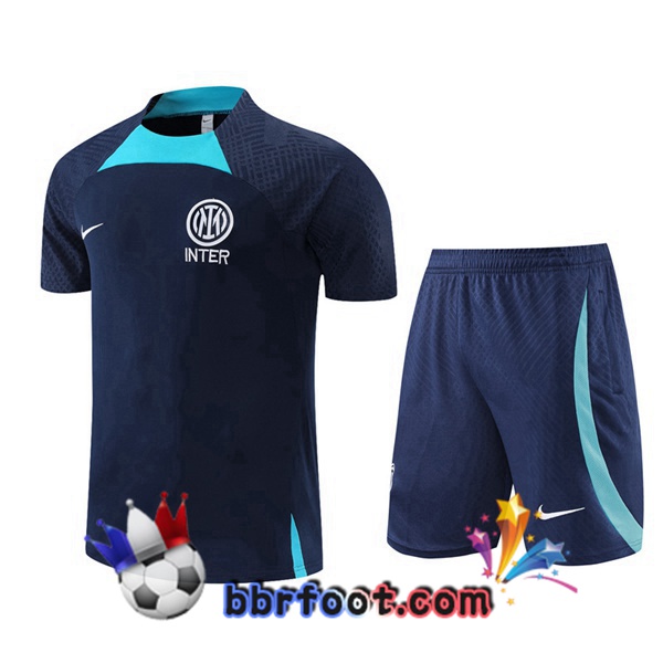 Training T-Shirts Inter Milan + Shorts Bleu Royal 2022/2023