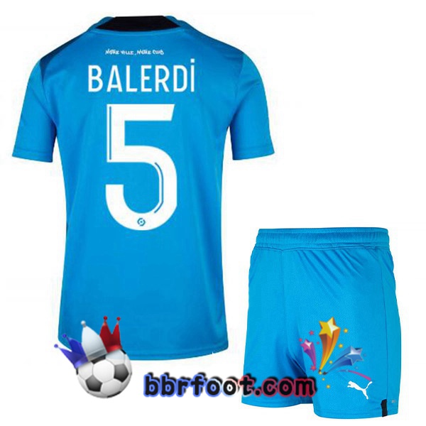Maillot Foot Marseille OM (BALERDI 5) Enfant Third Bleu 2022/2023