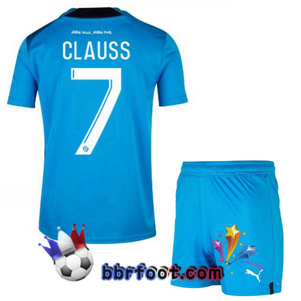 Maillot Foot Marseille OM (CLAUSS 7) Enfant Third Bleu 2022/2023
