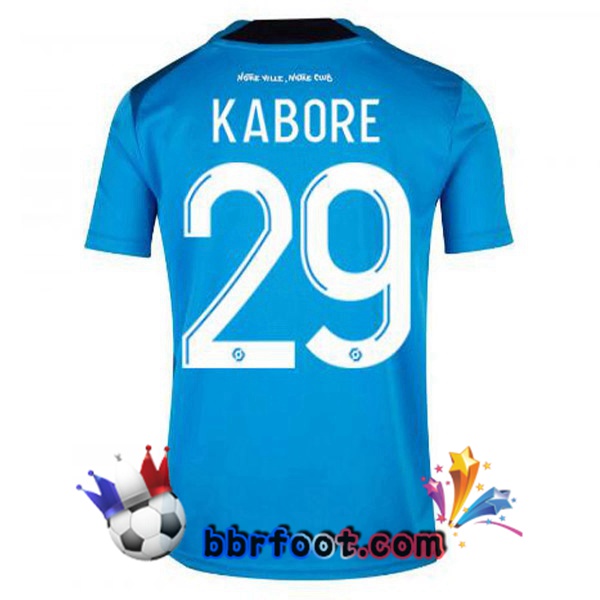 Maillot Foot Marseille OM (KABORE 29) Third Bleu 2022/2023 Maillot Foot Marseille OM (KABORE 29) Third Bleu 2022/2023