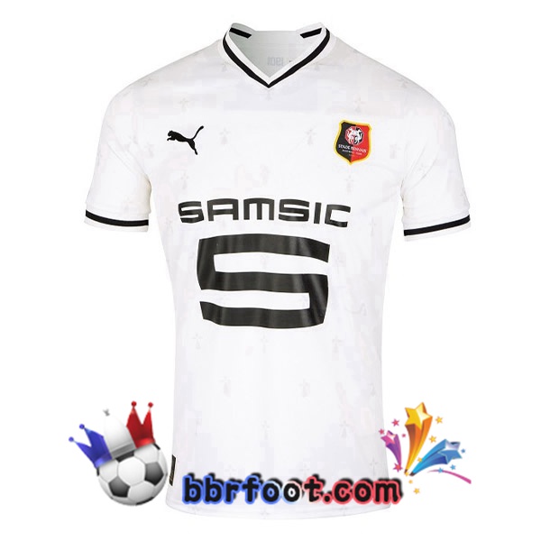 Maillot Foot Stade Rennais Exterieur Blanc 2022/2023