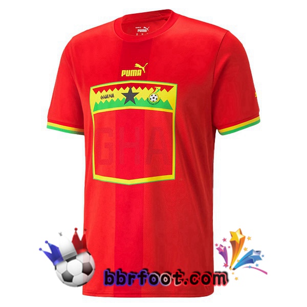 Maillots Equipe de Ghana Exterieur Rouge 2022/2023