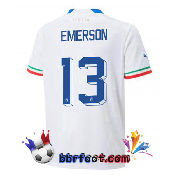 Maillots Equipe de Italie(Emerson 13)Exterieur Blanc 2022/2023