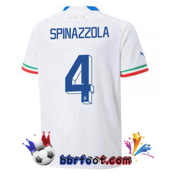 Maillots Equipe de Italie(Spinazzola 4)Exterieur Blanc 2022/2023