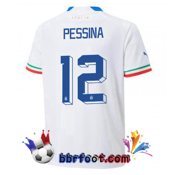 Maillots Equipe de Italie(Pessina 12)Exterieur Blanc 2022/2023