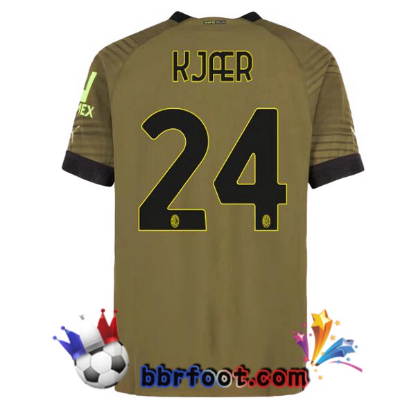 Maillot Foot AC Milan (KJÆR 24) Third Marron 2022/2023