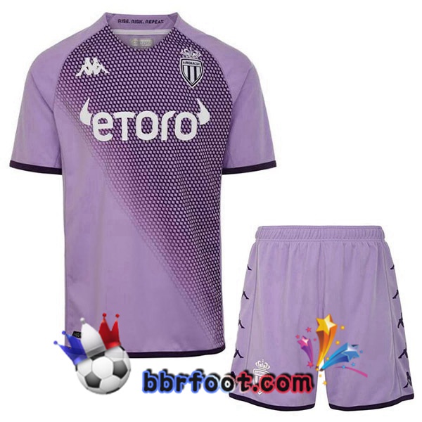 Maillot Foot AS Monaco Enfant Third Pourpre 2022/2023