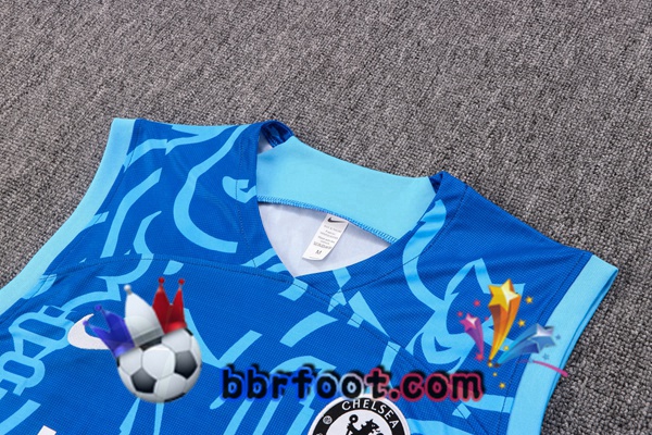 Gilet Foot FC Chelsea + Shorts Bleu 2022/2023