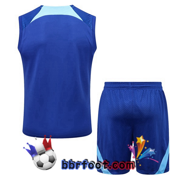 Gilet Foot FC Chelsea + Shorts Bleu 2022/2023