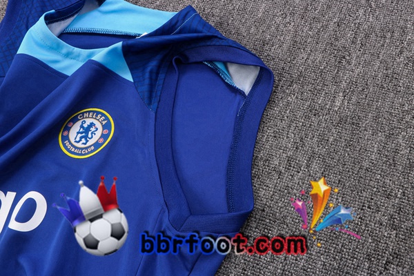Gilet Foot FC Chelsea + Shorts Bleu 2022/2023