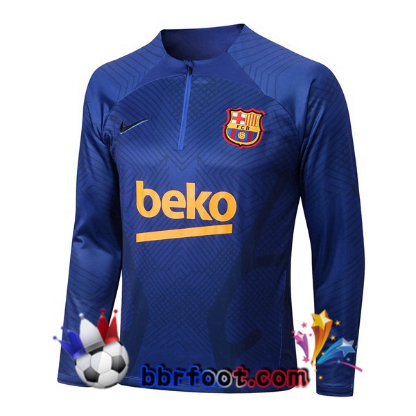 Sweatshirts Homme FC Barcelone Bleu 2022/2023