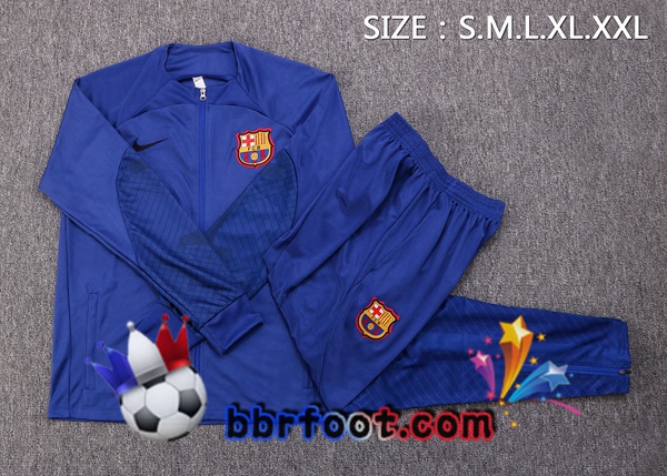 Veste Survetement Foot FC Barcelone Bleu 2022/2023