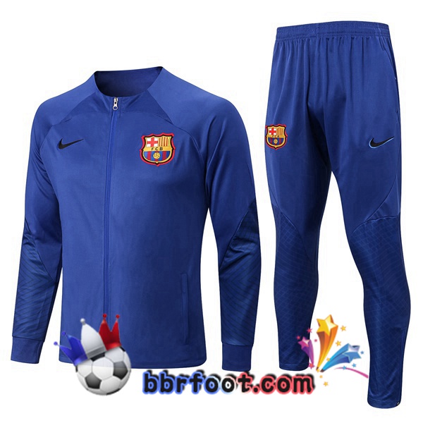 Veste Survetement Foot FC Barcelone Bleu 2022/2023