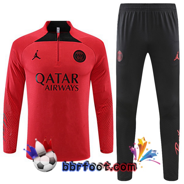 Survetement Foot Paris PSG Rouge 2022/2023