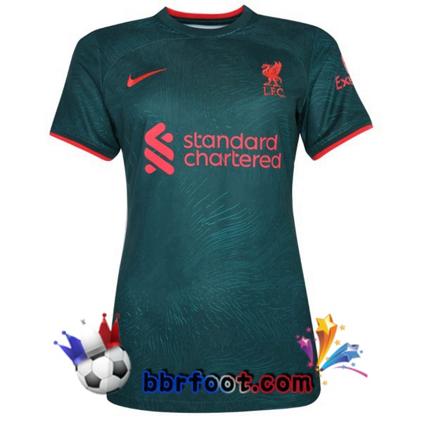 Maillot Foot FC Liverpool Femme Third Vert 2022/2023