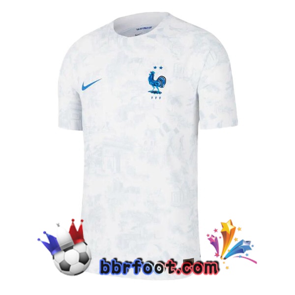 Maillots Equipe de France Exterieur Blanc 2022/2023