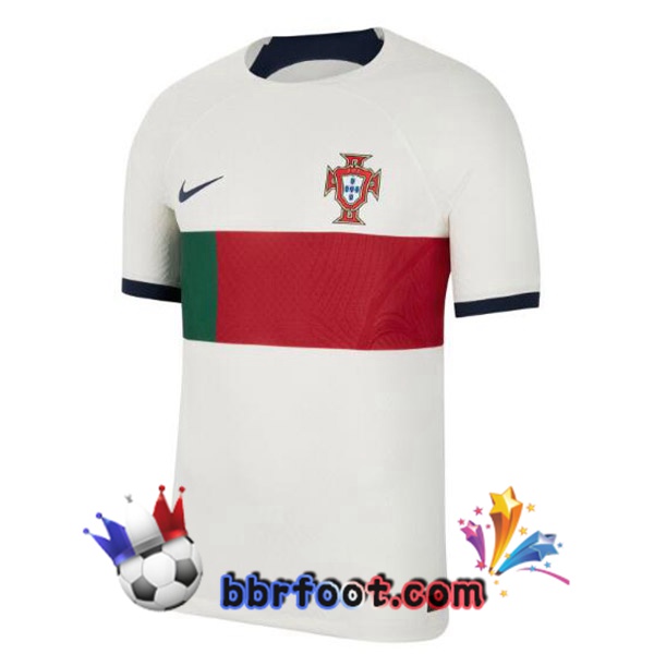 Maillots Equipe de Portugal Exterieur Blanc Rouge 2022/2023 Maillots Equipe de Portugal Exterieur Blanc Rouge 2022/2023