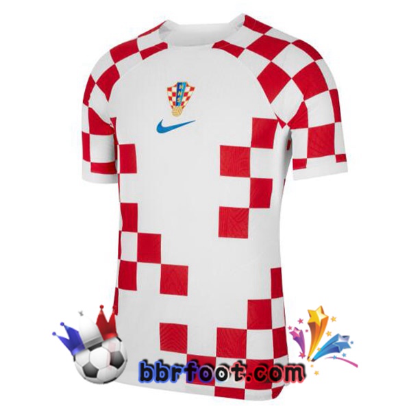 Maillots Equipe de Croatie Domicile Blanc Rouge 2022/2023 Maillots Equipe de Croatie Domicile Blanc Rouge 2022/2023