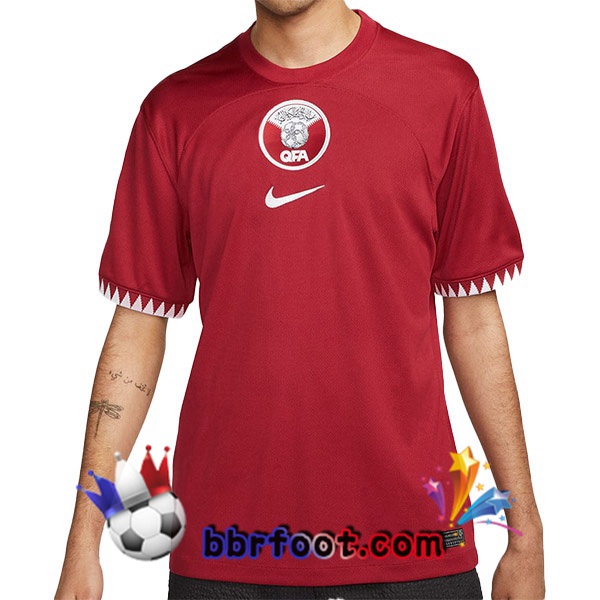 Maillots Equipe de Qatar Domicile Rouge 2022/2023