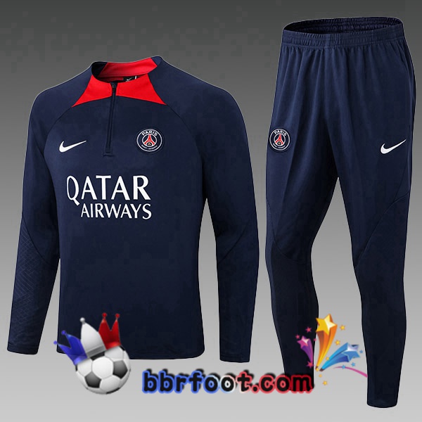 Survetement Foot Paris PSG Enfant Bleu Royal 2022/2023