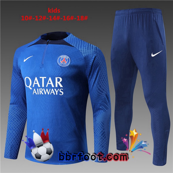 Survetement Foot Paris PSG Enfant Bleu 2022/2023