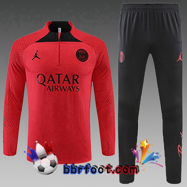 Survetement Foot Paris PSG Enfant Rouge 2022/2023