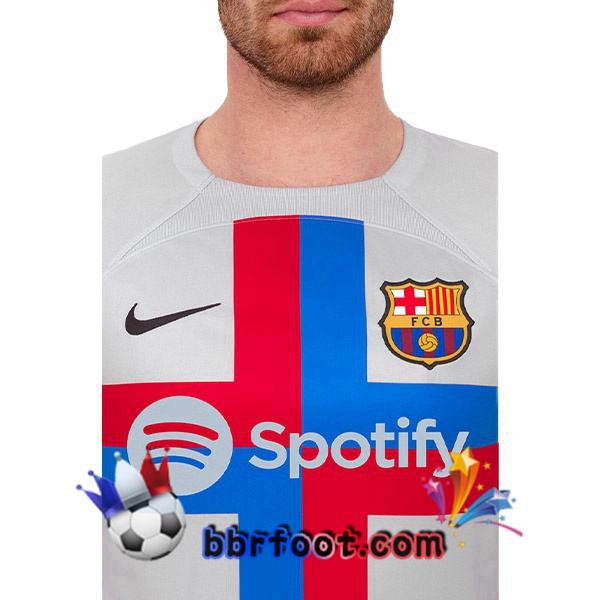 Maillot Foot FC Barcelone Third Gris 2022/2023