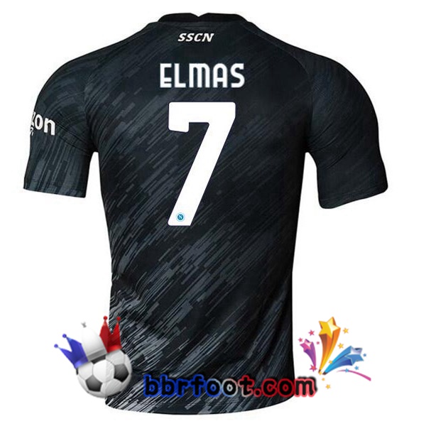 Maillot Foot SSC Naples (Elmas 7) Third Noir 2022/2023