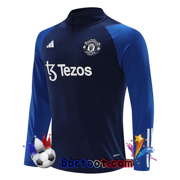 Sweatshirts Homme Manchester United Bleu 2023/2024