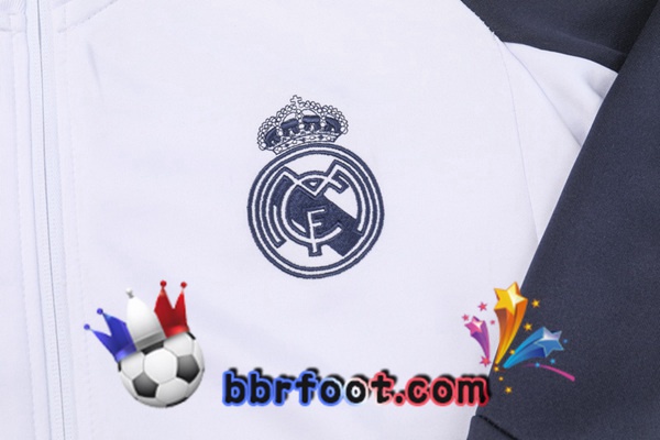 Survetement Foot - Veste Real Madrid Blanc 2023/2024