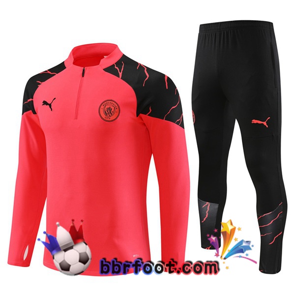 Survetement Foot Manchester City Rouge 2023/2024