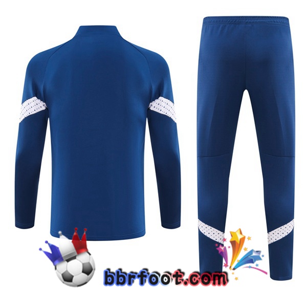 Survetement Foot - Veste Marseille OM Bleu Royal 2023/2024